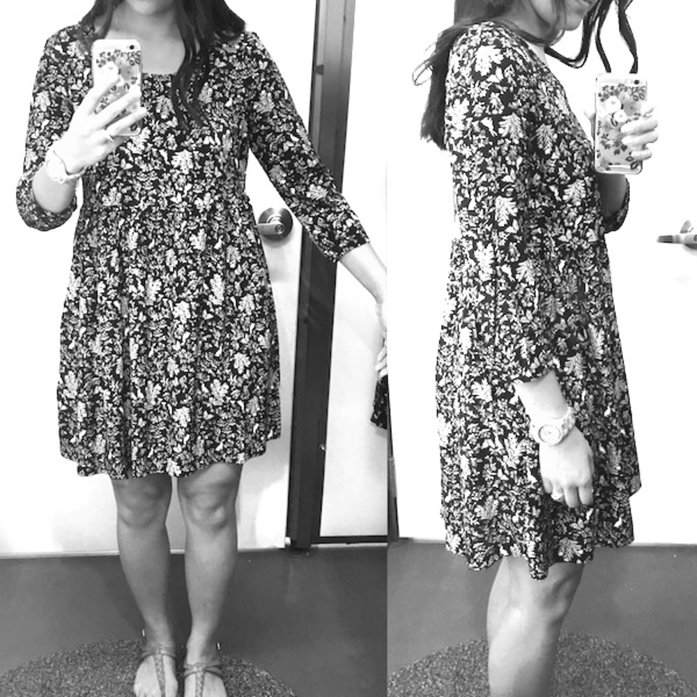 Old Navy Long Sleeve Print Dress XXL👜👑👡👠